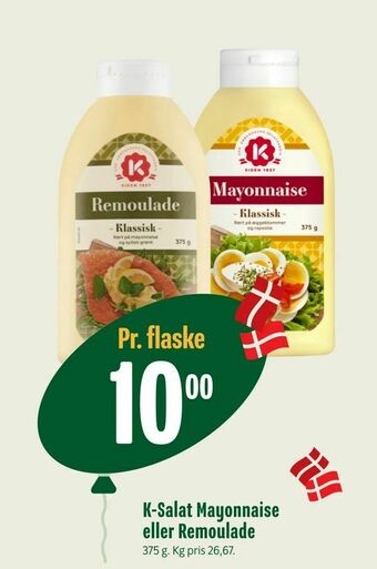 Min Købmand K-Salat Mayonnaise eller Remoulade tilbud