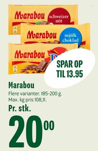 Min Købmand Marabou tilbud
