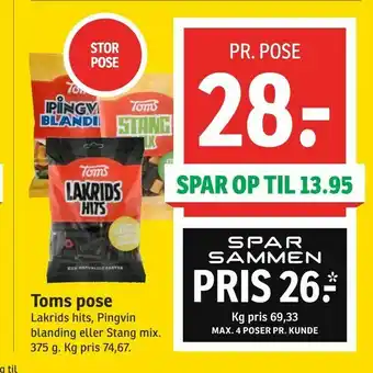 SPAR Toms pose tilbud