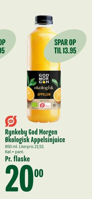 Min Købmand Rynkeby God Morgen Økologisk Appelsinjuice tilbud