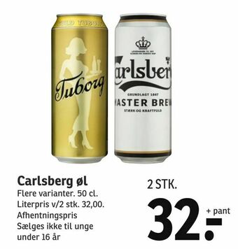 SPAR Carlsberg øl tilbud
