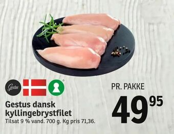 SPAR Gestus dansk kyllingebrystfilet tilbud