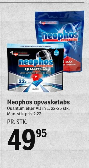 SPAR Neophos opvasketabs tilbud