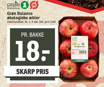 SPAR Grøn Balance økologiske æbler tilbud