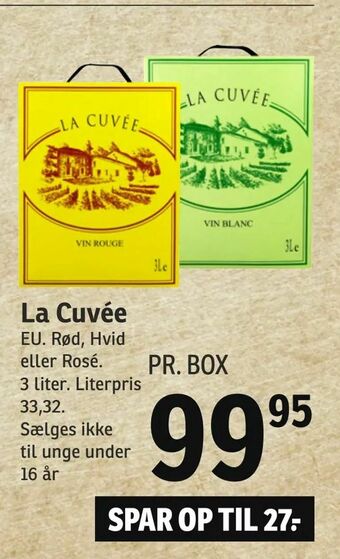 SPAR La Cuvée tilbud
