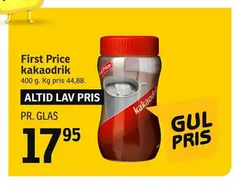 SPAR First Price kakaodrik tilbud