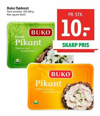 SPAR Buko flødeost tilbud