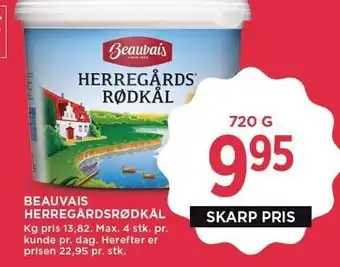 MENY Beauvais herregårdsrødkål tilbud