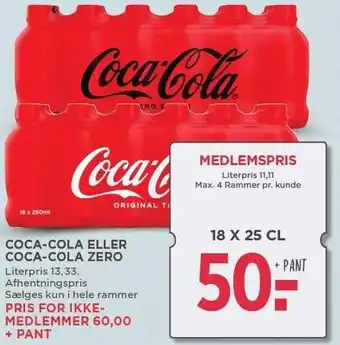 MENY Coca-cola eller coca cola zero tilbud