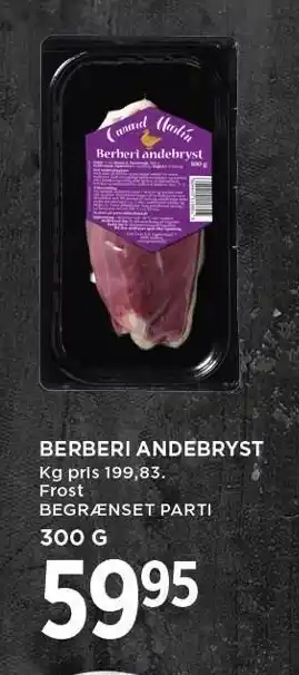 MENY Berberi andebryst tilbud