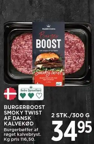 MENY Burgerboost smoky twist af dansk kalvekød tilbud