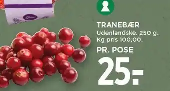 MENY Tranebær tilbud