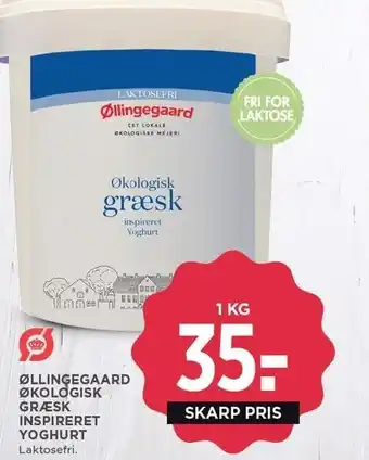 MENY Øllingegaard økologisk græsk inspireret yoghurt tilbud
