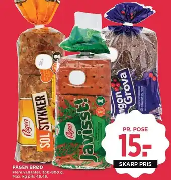MENY Pågen brød tilbud