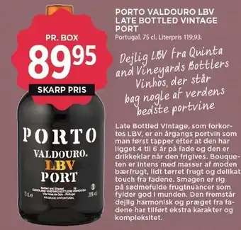 MENY Porto valdouro lbv late bottled vintage port tilbud