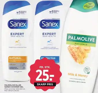 MENY Palmolive eller sanex shower gel tilbud