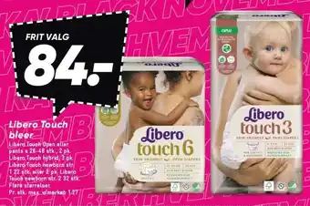 Bilka Libero touch bleer tilbud