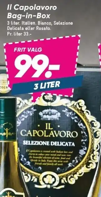 Bilka Il capolavoro bag-in-box tilbud