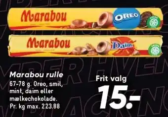 Bilka Marabou rulle tilbud
