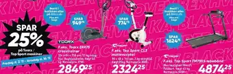 Bilka Spar 25% på toorx/top sport maskiner tilbud