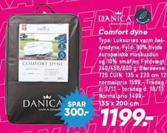 Bilka Comfort dyne tilbud