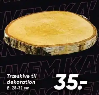 Bilka Træskive til dekoration tilbud