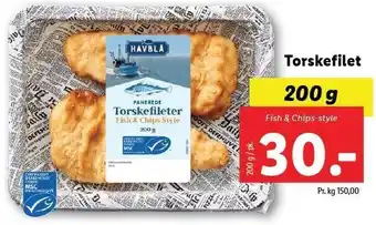 Lidl Torskefilet tilbud
