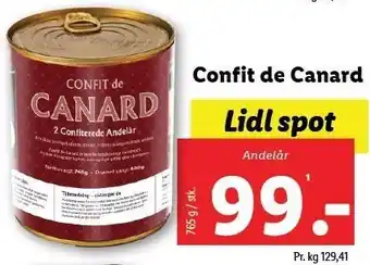 Lidl Confit de tilbud