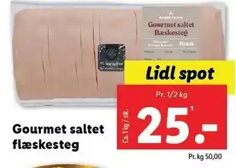 Lidl Gourmet saltet flæskesteg tilbud