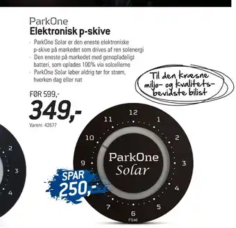 Thansen Elektronisk p-skive tilbud