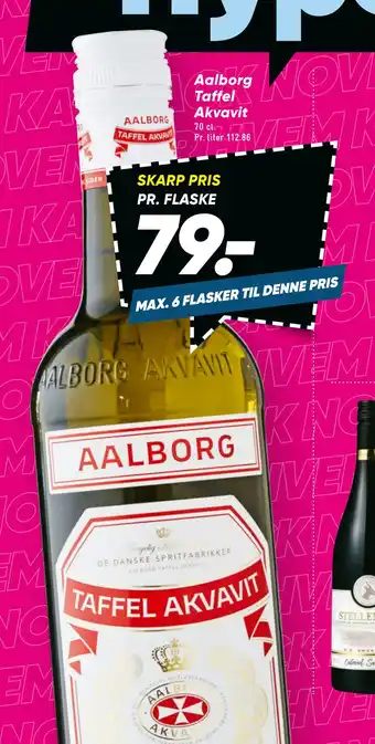 Bilka Aalborg taffel akvavit tilbud