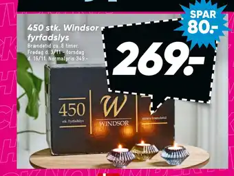 Bilka 450 stk. windsor fyrfadslys tilbud