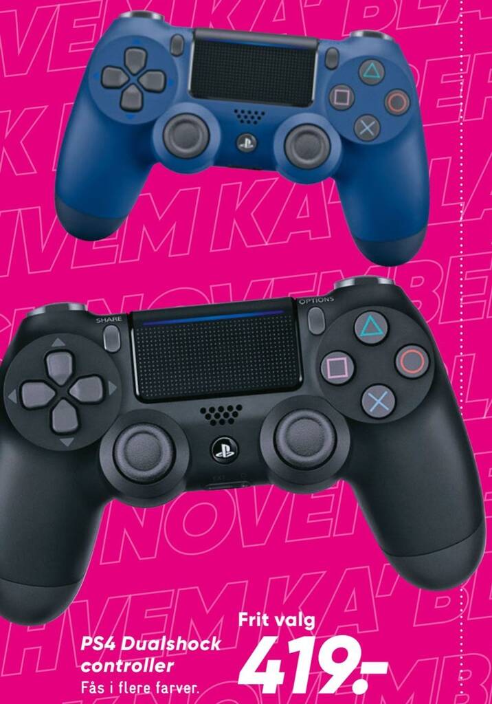Ps4 dualshock controller tilbud hos Bilka