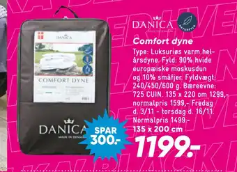 Bilka Comfort dyne tilbud