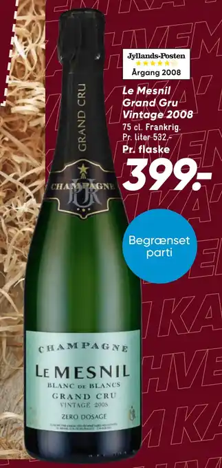 Le mesnil grand gru vintage 2008