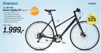 Thansen Dame citybike 28 tilbud
