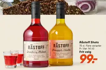 Bilka Råstoff shots tilbud
