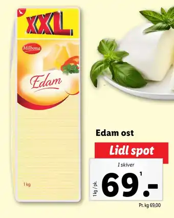 Lidl Edam ost tilbud
