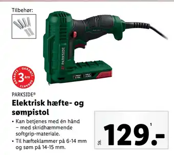 Elektrisk hæfte- og sømpistol