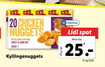Lidl Kyllingenuggets tilbud