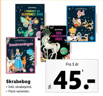 Lidl Skrabebog tilbud