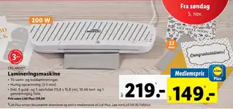 Lidl Lamineringsmaskine tilbud
