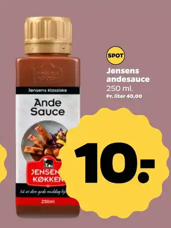Netto Jensens andesauce tilbud
