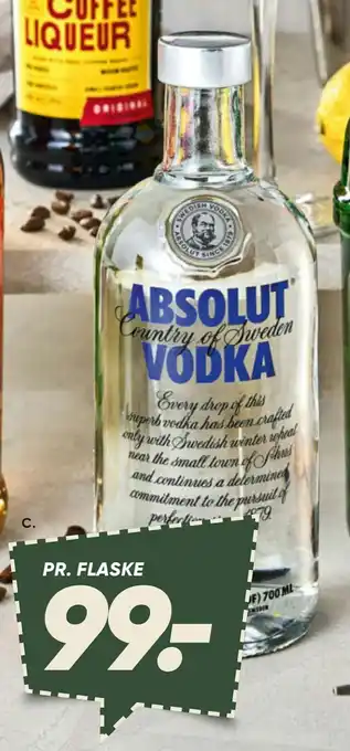 Bilka Absolut vodka tilbud