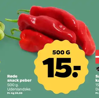 Netto Røde snack peber tilbud