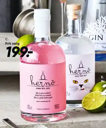 Bilka Hernö gin tilbud