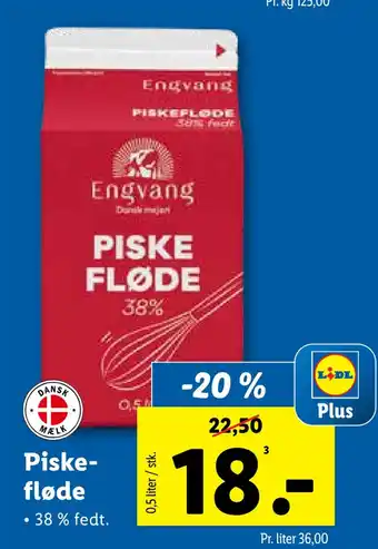Lidl Piskefløde tilbud