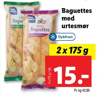 Baguettes med urtesmør