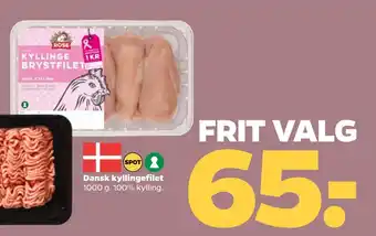 Netto Dansk kyllingefilet tilbud