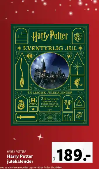 Lidl Harry potter julekalender tilbud